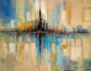 City Lights by Ruane Manning Oil Painting