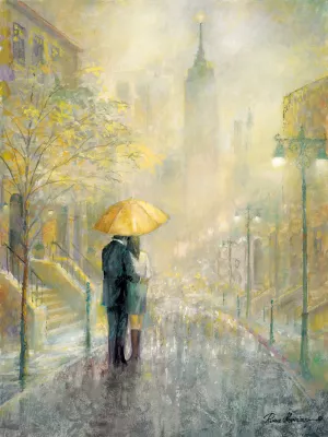 City Romance I by Ruane Manning Oil Painting