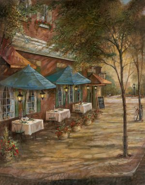 Dinner For Two by Ruane Manning Oil Painting