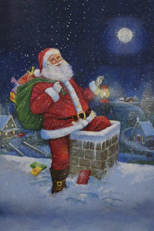 Down The Chimney by Ruane Manning Oil Painting