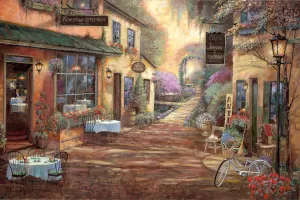 French Town by Ruane Manning Oil Painting