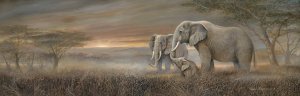 Gentle Giants by Ruane Manning Oil Painting