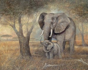Gentle Touch by Ruane Manning Oil Painting