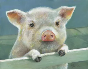 Herbie Oil Painting by Ruane Manning - Bestsellers