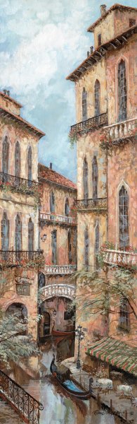 Holiday in Venice II by Ruane Manning Oil Painting