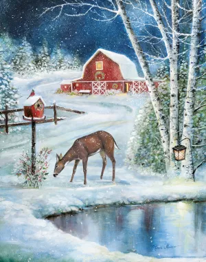 Holiday Skating by Ruane Manning Oil Painting