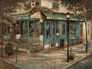 Jardin de Notre Dame by Ruane Manning Oil Painting