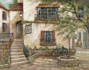 La Maison du Vin Oil Painting by Ruane Manning - Contemporary