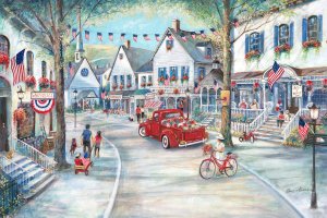 Liberty Lane by Ruane Manning Oil Painting