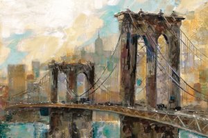 Manhattan Memories by Ruane Manning Oil Painting