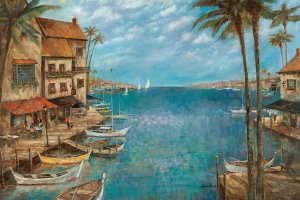 Mediterranean Splendor by Ruane Manning Oil Painting
