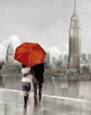 Modern Couple In NY by Ruane Manning Oil Painting