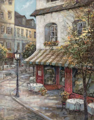 My Favorite Café by Ruane Manning Oil Painting