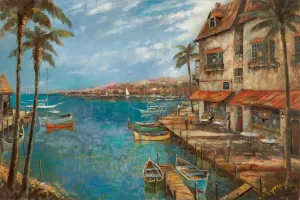 My Favorite Pub by Ruane Manning Oil Painting