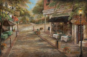 My Kinda Town by Ruane Manning Oil Painting