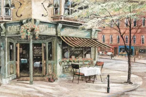 Neighborhood Café by Ruane Manning Oil Painting