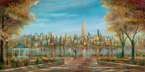 New York View by Ruane Manning Oil Painting
