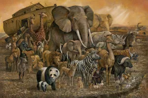 Noah's Ark by Ruane Manning Oil Painting