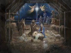 One Night in Bethlehem by Ruane Manning Oil Painting