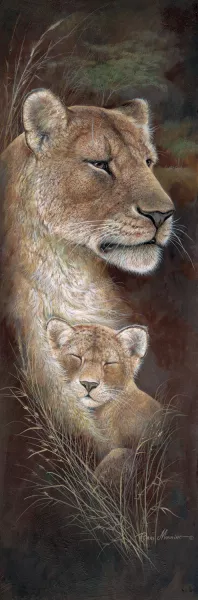 Proud Mother by Ruane Manning Oil Painting