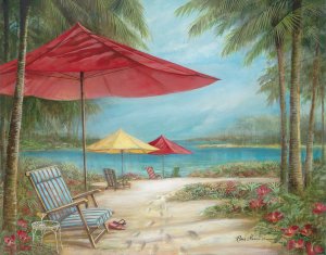 Relax in Paradise I by Ruane Manning Oil Painting