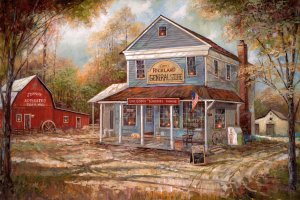 Richland General Store by Ruane Manning Oil Painting