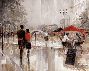 Riverwalk Charm by Ruane Manning Oil Painting