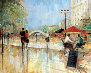 Riverwalk Charm by Ruane Manning Oil Painting