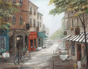 Rue's Bakery by Ruane Manning Oil Painting