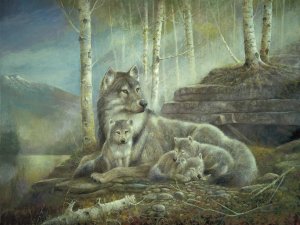 Safe & Sound by Ruane Manning Oil Painting