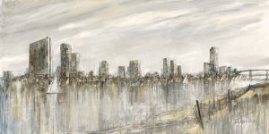 Skyline Sail by Ruane Manning Oil Painting