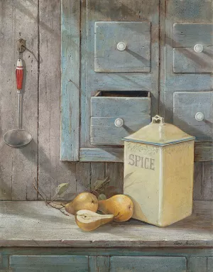 Spice Pears by Ruane Manning Oil Painting