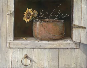 Sunflower & Copper by Ruane Manning Oil Painting