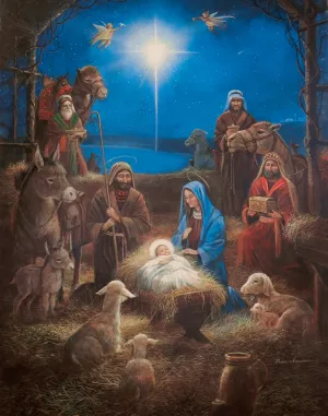 The Nativity by Ruane Manning Oil Painting
