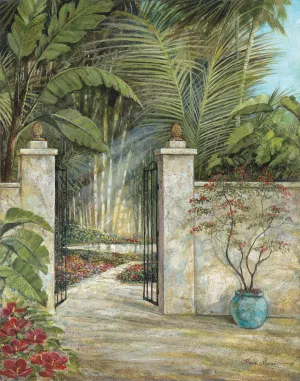 Tranquil Garden I by Ruane Manning Oil Painting
