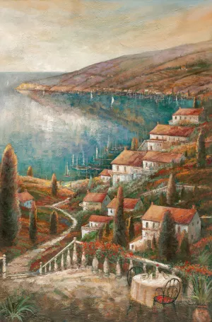 Tranquil Harbor by Ruane Manning Oil Painting