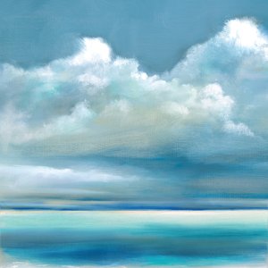 Tranquil Seas I by Ruane Manning Oil Painting