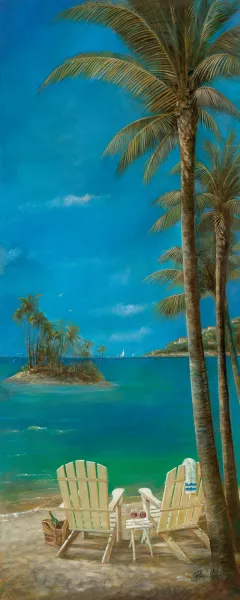 Tropical Getaway by Ruane Manning Oil Painting