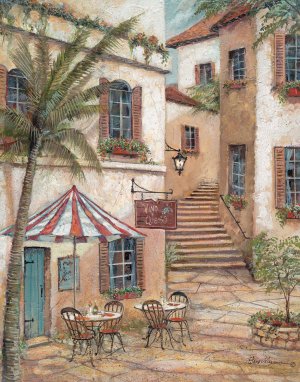 Vino Y Queso by Ruane Manning Oil Painting