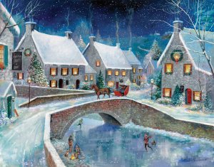 Warm Winter Wonderland by Ruane Manning Oil Painting