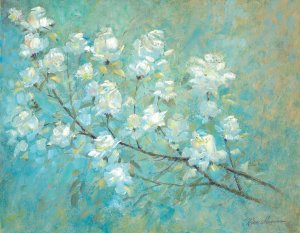 Wild Rose Blossom by Ruane Manning Oil Painting