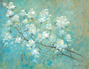 Wild Rose Blossom by Ruane Manning Oil Painting