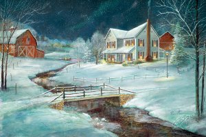 Winter Serenity by Ruane Manning Oil Painting