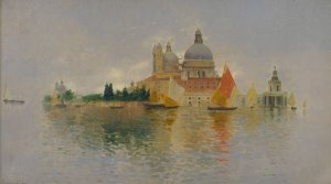 Punta Della Dogana by Rubens Santoro Oil Painting