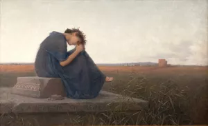 Campagna Di Roma. Grabmal Der Caecilia Metella by Rudolf Bacher Oil Painting