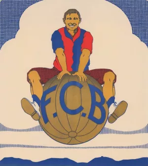 F.C.B. Oil painting by Rudolf Durrwang