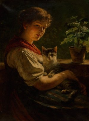 Best friends by Rudolf Epp Oil Painting