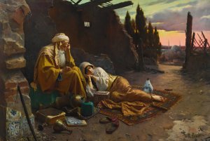 A New Dawn by Rudolf Ernst Oil Painting