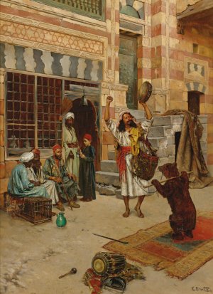 An Afternoon Show by Rudolf Ernst Oil Painting
