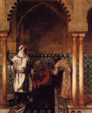 An Arab Sage by Rudolph Ernst - Oil Painting Reproduction